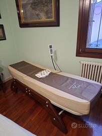 Lettino da massaggio termico con pietre di Giada