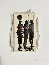 Quadretto originale su tela “Tre figure “