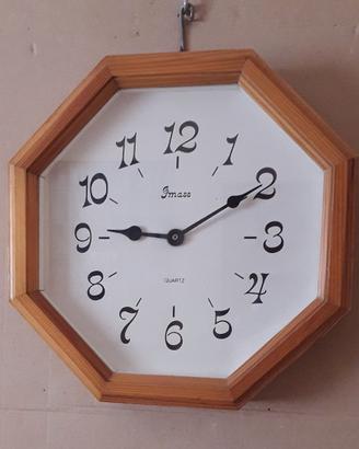 Orologio da parete in legno - movimento al quarzo