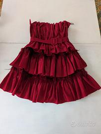 Vestito Karen C con aggiunta di piume sintetiche