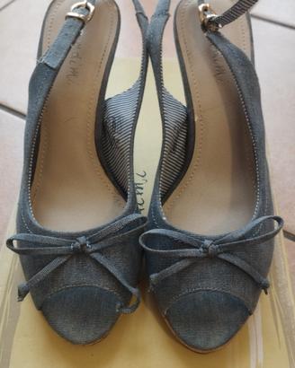 Scarpe opentoe denim Prendimi 38 nuove 