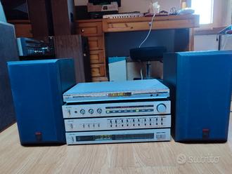impianto stereo Toshiba Aurex e B&amp;W  			