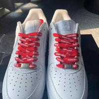 Sneakers basse SupremexNike Air Force 1bianche42.5