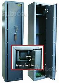 Armadio porta fucili cassaforte 5/7 posti e tesore