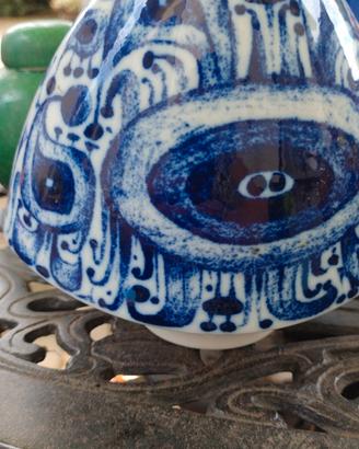 vaso bianco blu Fustenberg
