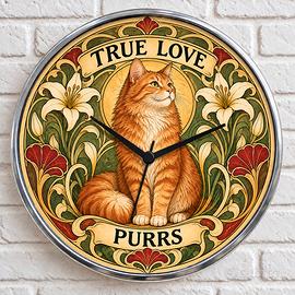 orologio da parete  true love purrs