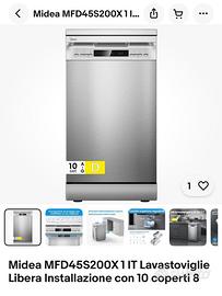 Lavastoviglie Midea larghezza 45cm