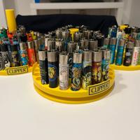 Collezione da 98 accendini clipper