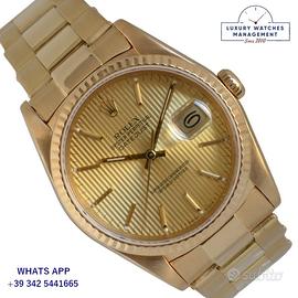 ROLEX  Datejust 16238 Tapestry champagne Full Set