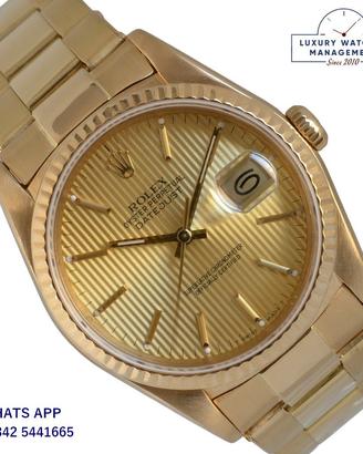 ROLEX  Datejust 16238 Tapestry champagne Full Set