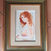 G. Ruberto “Valentina” olio su tela certificato