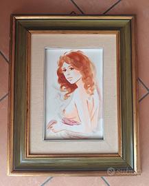 G. Ruberto “Valentina” olio su tela certificato