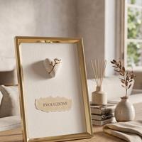 Cornice artistica Cuore Kintsugi 