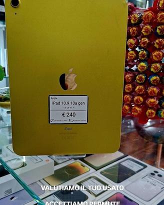 IPAD 10 GENERAZIONE 64GB wi.fi