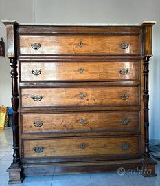 Mobile antico di fine 800 in legno masello