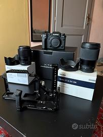 Fujifilm xt4 con obbiettivi e accessori