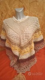 mantellina- poncho, pezzo unico
