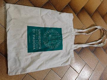 borsa tessuto shopper università Padova gadget