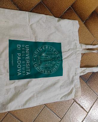 borsa tessuto shopper università Padova gadget