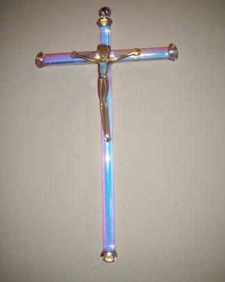Crocefisso in cristallo Alessandrite
