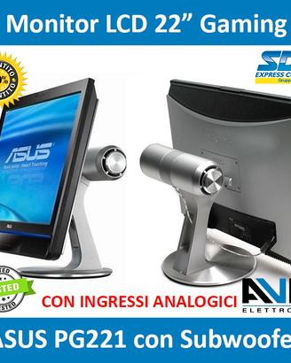Monitor LCD 22'' Gaming ASUS PG221 Multimediale