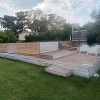 piscina fuori terra più struttura larice