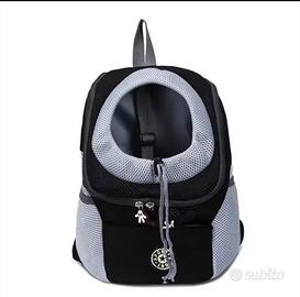 Zaino trasporto animali nero taglia M nuovo