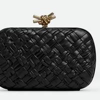 POCHETTE BOTTEGA VENETA KNOT IN PELLE INTRECCIATA