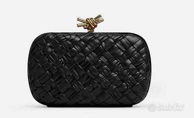 POCHETTE BOTTEGA VENETA KNOT IN PELLE INTRECCIATA