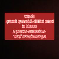 libri misti grandi quantità prezzo stracciato