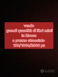 libri misti grandi quantità prezzo stracciato