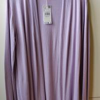Cardigan viola chiaro pastello taglia M