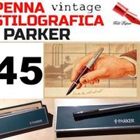 Penna Stilografica Parker 45 FLIGHTER Acciaio sat