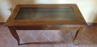 Tavolino bacheca arte povera