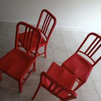 sedie da pranzo in plastica rigida 