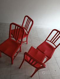 sedie da pranzo in plastica rigida 