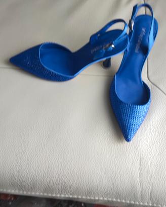 décolleté blu elettrico 