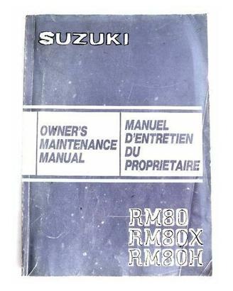 Manuale Suzuki RM 80 - RM 80X - RM 80H