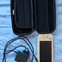 switch lite gialla + accessori 