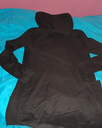 Maglia Gotic/Punk collo alto irreglr nera Tg S - N
