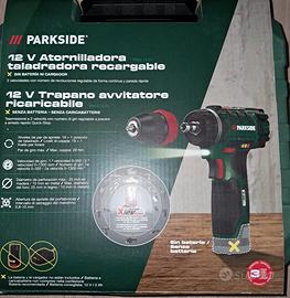 trapano avvitatore Parkside 12v 