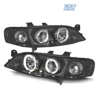 FARI PER OPEL VECTRA B 99-02 ANGEL EYES FONDO NERO