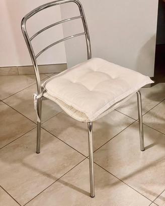 Set 4 Sedie Metallo Cromato