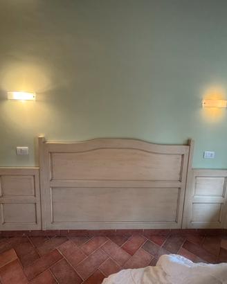 Testa Letto Artigianele in Legno Massello
