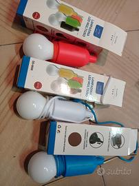 lampadina a pile con accensione filo