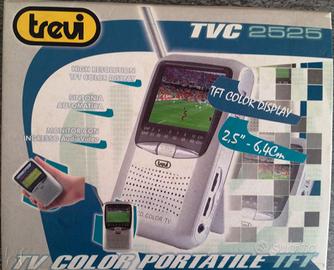 Tv color portatile 2,5” 6,5 cm con schermo LCD