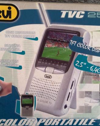 Tv color portatile 2,5” 6,5 cm con schermo LCD