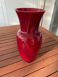 Vaso Venini Opalino Rosso
