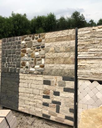 Affascinante pietra rivestimento pavimento