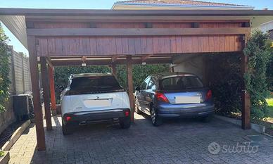 Carport Box in legno con pannelli coibentati